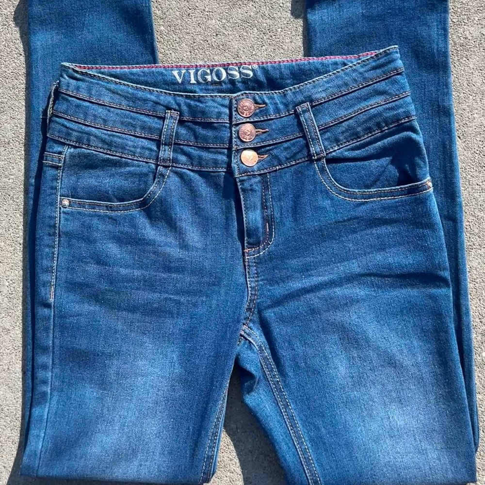 Vigoss y2k vintage low rise bluewash jeans Size:12